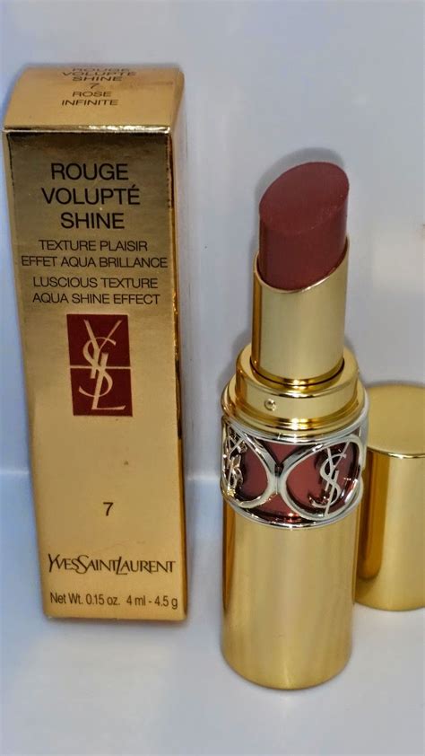 yves saint laurent rouge volupte shine 7 rose infinite|rouge volupte shine no 49.